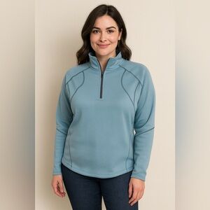 Under Armour AllSeasonGear 1/4 Zip Pullover Sweatshirt Small Blue